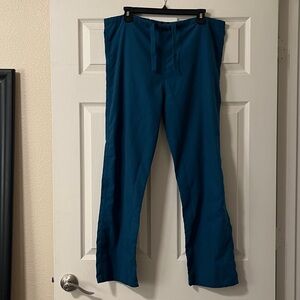 Teal Casual Scrub Pants